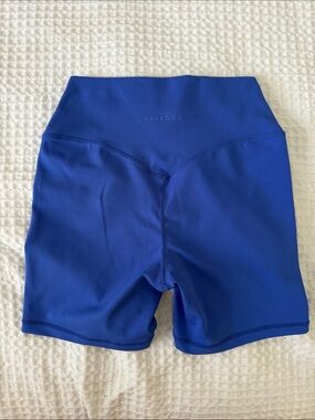 PARAGON Women's High-Rise Royal Blue Athletic Shorts